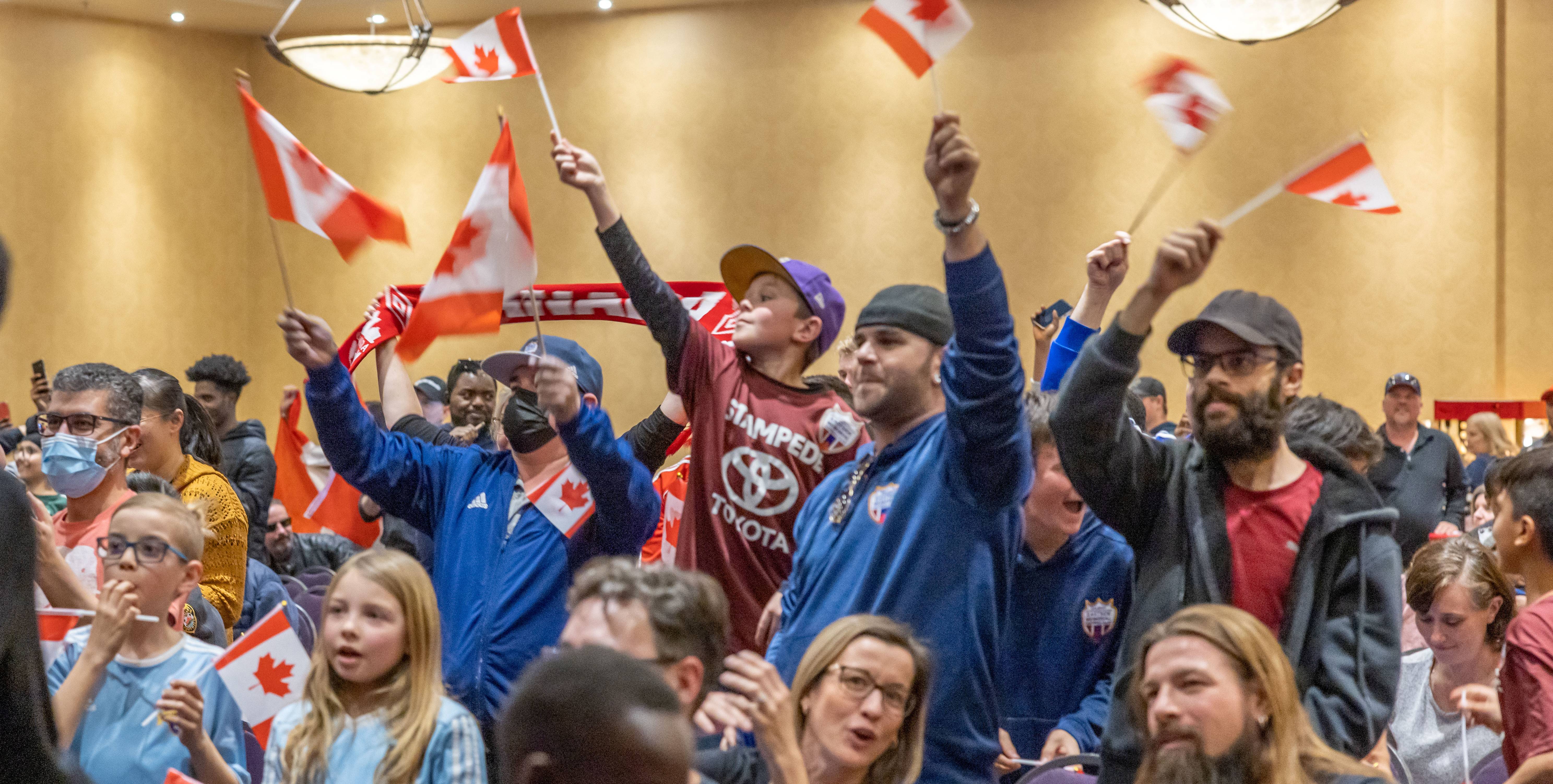 CMSA Community Watch Party witness history as Canada qualifies for The World Cup
